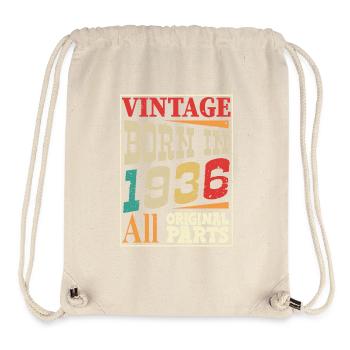 Vintage born in 1936 - Original parts - Stanley/Stella Recycled Gym Bag - natural - Front
