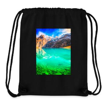 PARADIES SEE - Stanley/Stella recycelter Gym Bag - Schwarz - Vorne