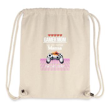 Meilleur cadeau de fête des mères maman Gamer Mom - Sac à cordon recyclé Stanley/Stella - blanc naturel - Devant