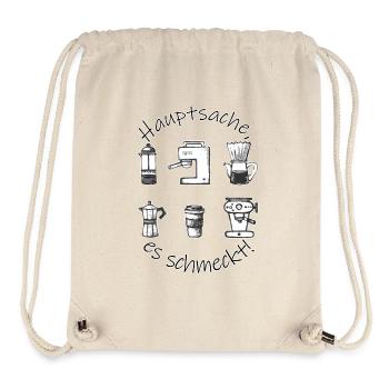 240416 01 Kaffee - Stanley/Stella recycelter Gym Bag - Naturweiß - Vorne