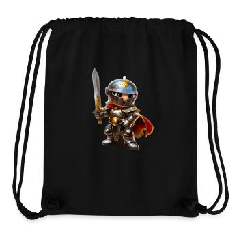 Knight #lovely toons - Sac à cordon recyclé Stanley/Stella - noir - Devant