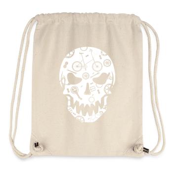 Klapprad Skull gothic T-Shirt Fashion Hoodie - Stanley/Stella recycelter Gym Bag - Naturweiß - Vorne