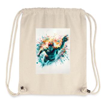 Aquarell-Schwimmer - Stanley/Stella recycelter Gym Bag - Naturweiß - Vorne