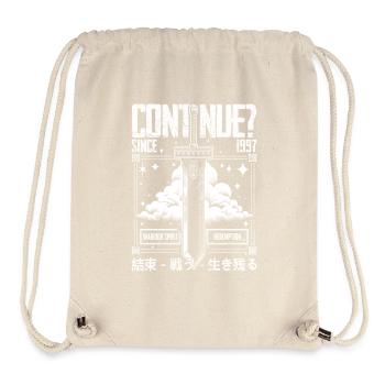 Continuer? FF7 Classic Design 1997 - Sac à cordon recyclé Stanley/Stella - blanc naturel - Devant