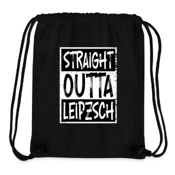 Straight Outta Leipzsch - Stanley/Stella recycelter Gym Bag - Schwarz - Vorne