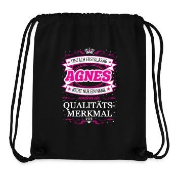 Qualitätsmerkmal Agnes einfach Erstklassig Outfit - Stanley/Stella recycelter Gym Bag - Schwarz - Vorne