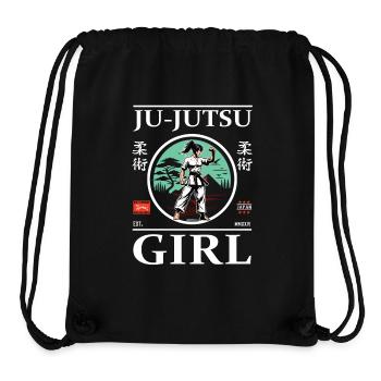 Ju-Jutsu Girl Design für starke Kampfsportlerinnen - Stanley/Stella recycelter Gym Bag - Schwarz - Vorne