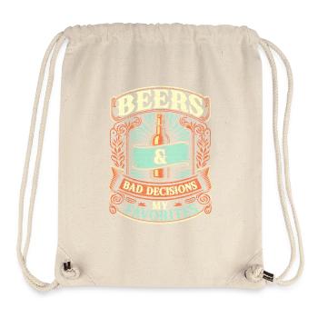 Bières vintage rétro et mauvaises décisions Mes favoris - Sac à cordon recyclé Stanley/Stella - blanc naturel - Devant