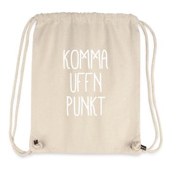 Berlin Dialekt - Komma Uffn Punkt - Stanley/Stella recycelter Gym Bag - Naturweiß - Vorne