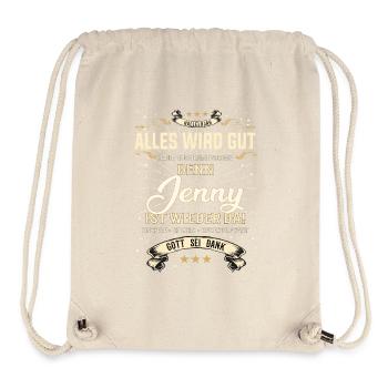 Everything Will Be Alright 'Cause Jenny Is Here Outfit - Stanley/Stella Recycled Gym Bag - natural - Front