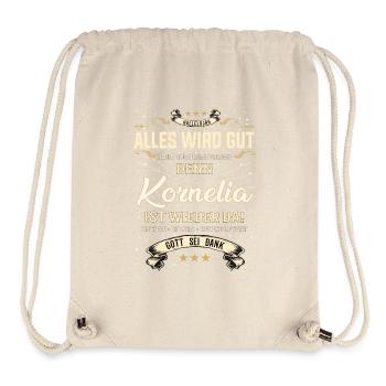 Everything Will Be Alright 'Cause Kornelia Is Here Outfit - Stanley/Stella Recycled Gym Bag - natural - Front