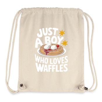 Waffeln Frühstück Süßigkeiten - Stanley/Stella recycelter Gym Bag - Naturweiß - Vorne