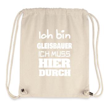 Gleisbauer als Beruf - Stanley/Stella recycelter Gym Bag - Naturweiß - Vorne