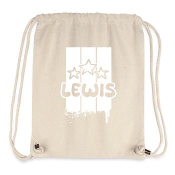 Geschenk für Lewis - Stanley/Stella recycelter Gym Bag - Naturweiß - Vorne
