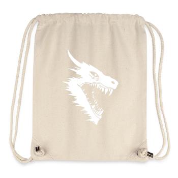Angriff des Weißen Drachen - Stanley/Stella recycelter Gym Bag - Naturweiß - Vorne