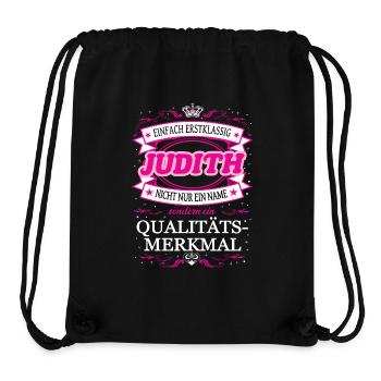 Qualitätsmerkmal Judith einfach Erstklassig - Stanley/Stella recycelter Gym Bag - Schwarz - Vorne