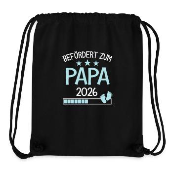 Befördert Papa 2026 Geschenk für neuer vater - Stanley/Stella recycelter Gym Bag - Schwarz - Vorne