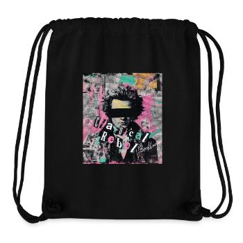 Beethoven Classique rebelle Punk Art Collage - Sac à cordon recyclé Stanley/Stella - noir - Devant