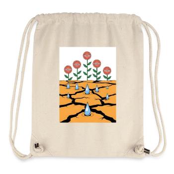 Kraft blüht aus Widrigkeiten – Resilience Art - Stanley/Stella recycelter Gym Bag - Naturweiß - Vorne