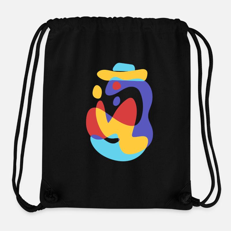 monster enjoy summer sea - vintage bold abstract - Stanley/Stella Recycled Gym Bag - black