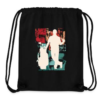 Golf Golfen Golfspieler Sport Hobby Club Vintage - Stanley/Stella recycelter Gym Bag - Schwarz - Vorne
