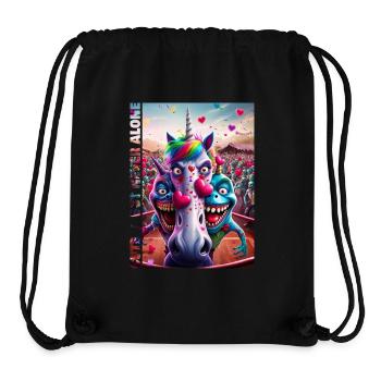 SOKO Glitzer 2025 cute / but never alone #3 - Stanley/Stella recycelter Gym Bag - Schwarz - Vorne