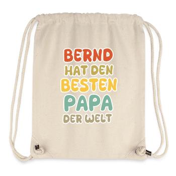 Bernd bébé - Sac à cordon recyclé Stanley/Stella - blanc naturel - Devant