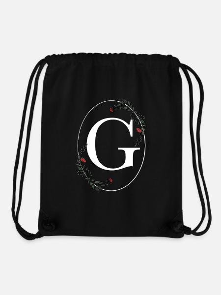 Buchstabe G - Stanley/Stella recycelter Gym Bag - Schwarz