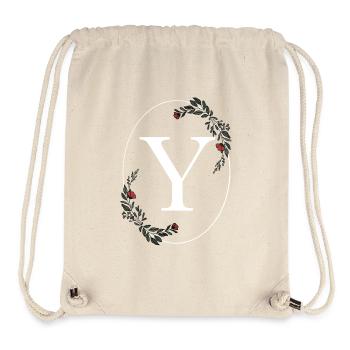 Letter Y - Stanley/Stella Recycled Gym Bag - natural - Front