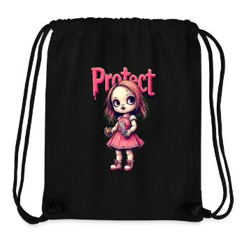 Protect the Dolls - Herzensbotschaft - Stanley/Stella recycelter Gym Bag - Schwarz - Vorne