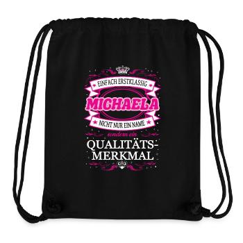 Qualitätsmerkmal Michaela einfach Erstklassig - Stanley/Stella recycelter Gym Bag - Schwarz - Vorne
