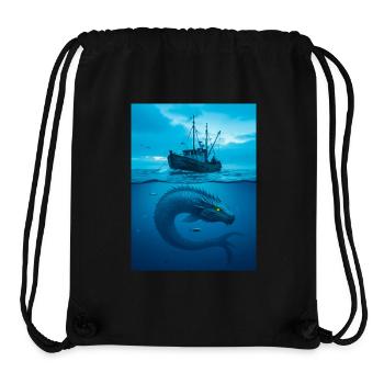 Cirein-Cròin, shapeshifting sea dragon of Scottish - Stanley/Stella Recycled Gym Bag - black - Front