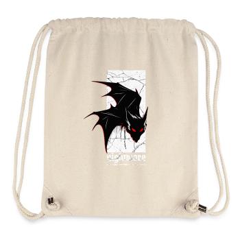 Nightmare Bat – Gothic Horror Vampir Kreatur Kunst - Stanley/Stella recycelter Gym Bag - Naturweiß - Vorne