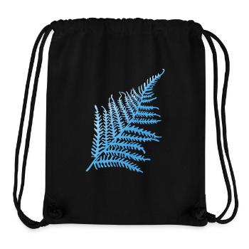 Blue fern - Stanley/Stella Recycled Gym Bag - black - Front