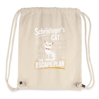 Schrödinger Cat: Der Fluchtplan - Stanley/Stella recycelter Gym Bag - Naturweiß - Vorne