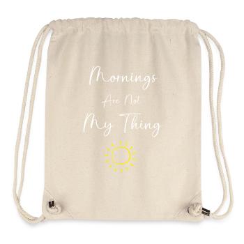 Langschläfer Montag Morgen Morgenmuffel - Stanley/Stella recycelter Gym Bag - Naturweiß - Vorne