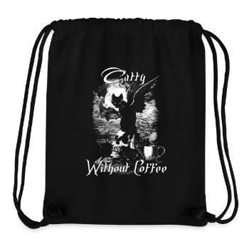 Alchemy England Catty Without Coffee - Stanley/Stella recycelter Gym Bag - Schwarz - Vorne