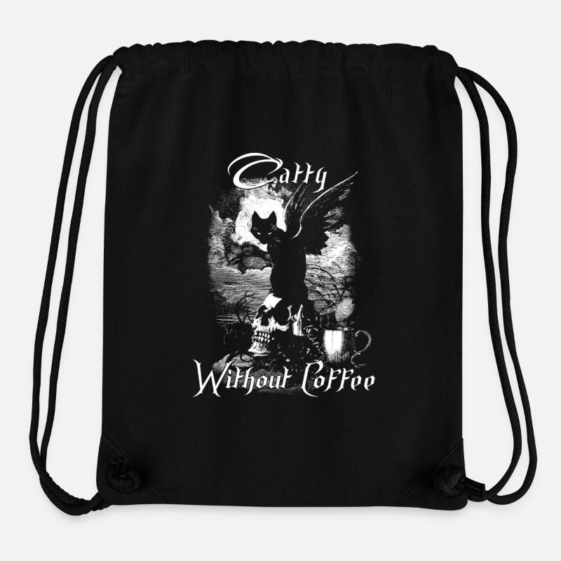 Alchemy England Catty Without Coffee - Sac à cordon recyclé Stanley/Stella - noir