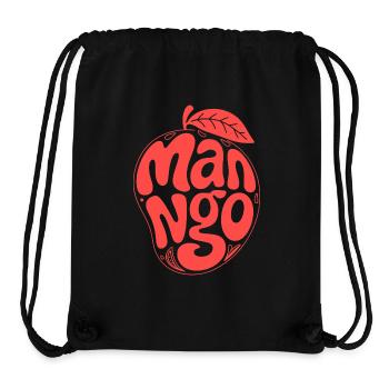 Groovy Mango Fruit Typography - Stanley/Stella Recycled Gym Bag - black - Front