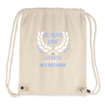 je suis une atsem qui déchire - Stanley/Stella Recycled Gym Bag - natural - Front