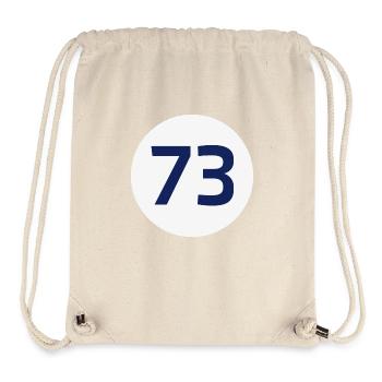 73, le meilleur numéro Big Bang - Sac à cordon recyclé Stanley/Stella - blanc naturel - Devant