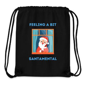 Feeling a bit santamental - Stanley/Stella recycelter Gym Bag - Schwarz - Vorne