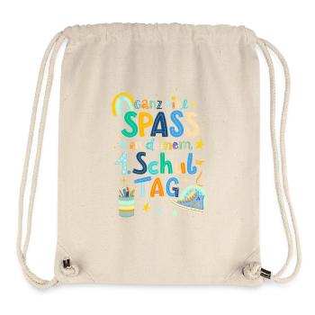 Erster Schultag - Stanley/Stella recycelter Gym Bag - Naturweiß - Vorne