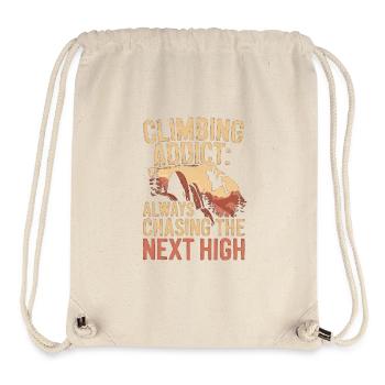Climbing Free Climbing Rock Climbing Saying - Stanley/Stella Recycled Gym Bag - natural - Front