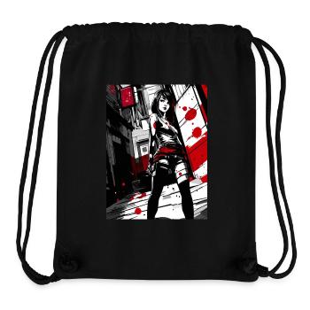 Anime Art | Japanese Ninja Girl - Stanley/Stella recycelter Gym Bag - Schwarz - Vorne