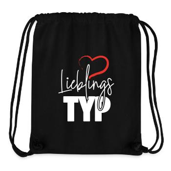 Lieblingstyp mit Herz - Stanley/Stella recycelter Gym Bag - Schwarz - Vorne