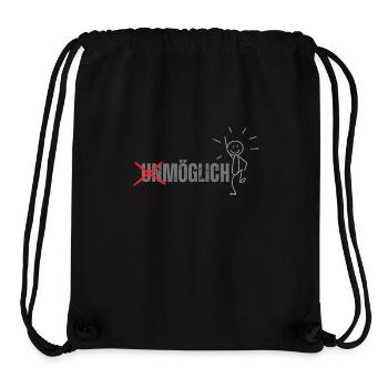 Red Typography Push Your Limit T Shirt - Stanley/Stella recycelter Gym Bag - Schwarz - Vorne