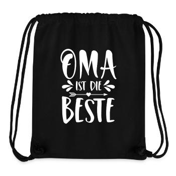 Oma ist die Beste - Stanley/Stella recycelter Gym Bag - Schwarz - Vorne