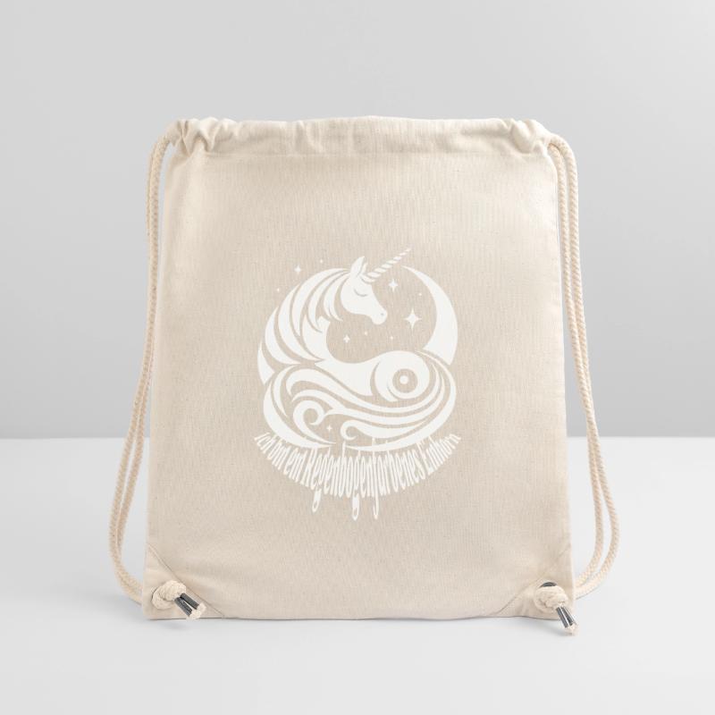 Regenbogenfarbenes Einhorn Stanley/Stella recycelter Gym Bag