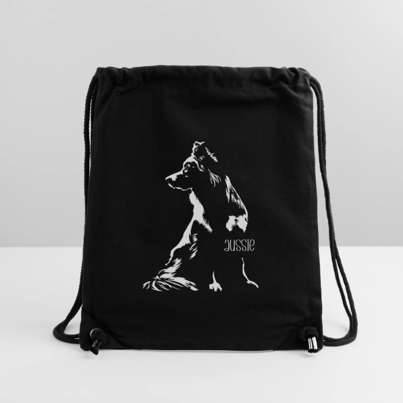 Aussie Silhouette Australian Shepherd Wilsigns Stanley/Stella recycelter Gym Bag